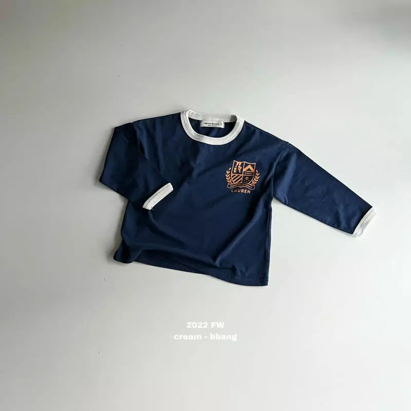 Cream Bbang - Korean Children Fashion - #kidsstore - Roren Piping Tee - 9
