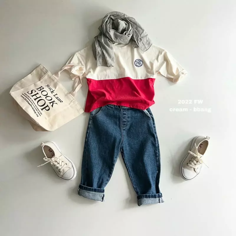 Cream Bbang - Korean Children Fashion - #kidsstore - Slit Wapen Tee - 7