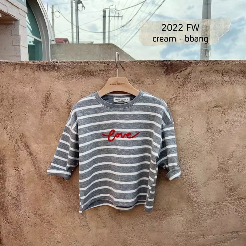 Cream Bbang - Korean Children Fashion - #kidzfashiontrend - Celen Stripes Tee - 12
