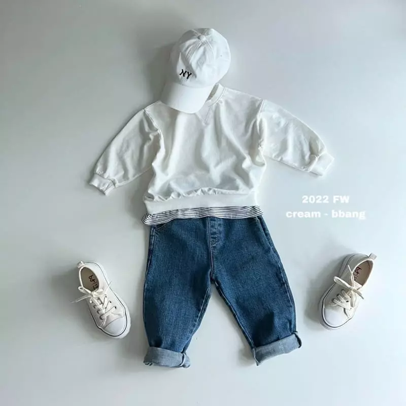 Cream Bbang - Korean Children Fashion - #kidzfashiontrend - Simple Layered Sweatshirt - 11