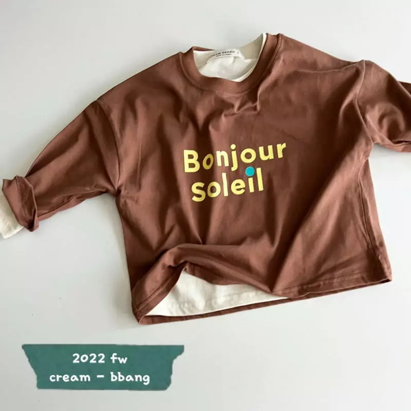 Cream Bbang - Korean Children Fashion - #Kfashion4kids - Bonjour Tee - 4
