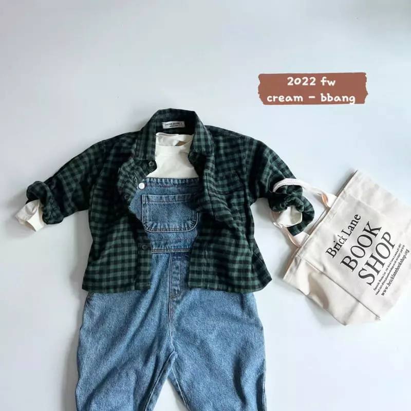 Cream Bbang - Korean Children Fashion - #littlefashionista - Basic Fleece Check Shirt - 3