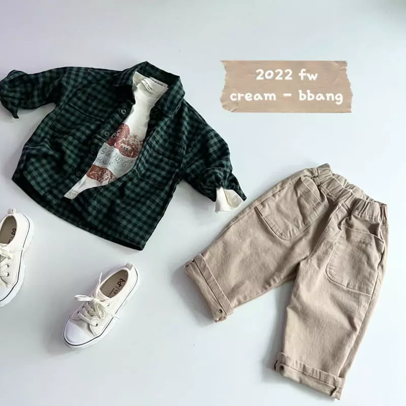 Cream Bbang - Korean Children Fashion - #littlefashionista - Basic Fleece Check Shirt - 4
