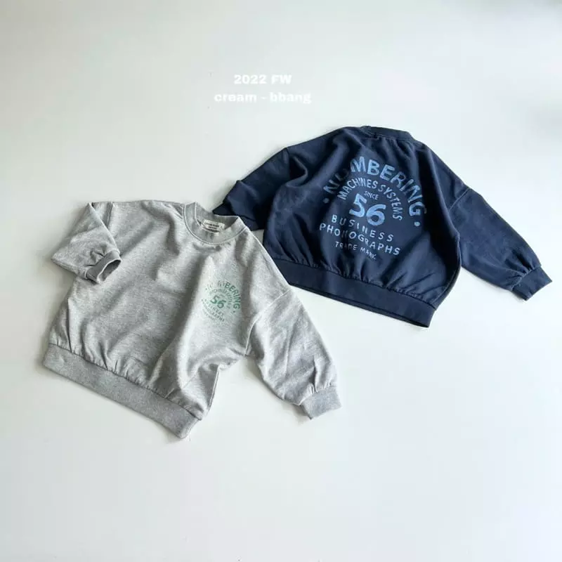 Cream Bbang - Korean Children Fashion - #prettylittlegirls - Numbering Sweatshirt - 10