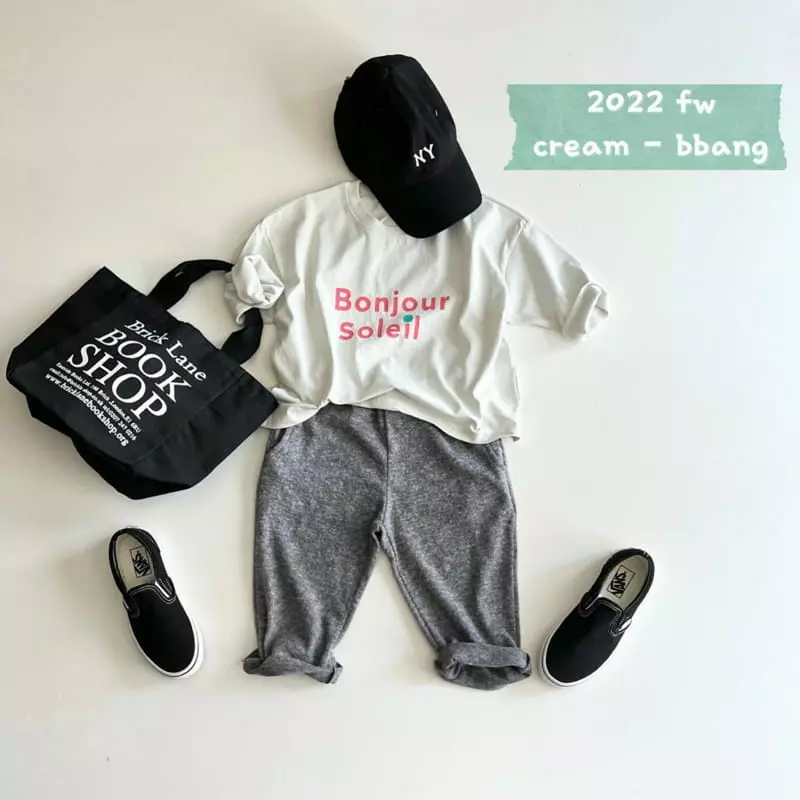 Cream Bbang - Korean Children Fashion - #prettylittlegirls - Bonjour Tee - 7