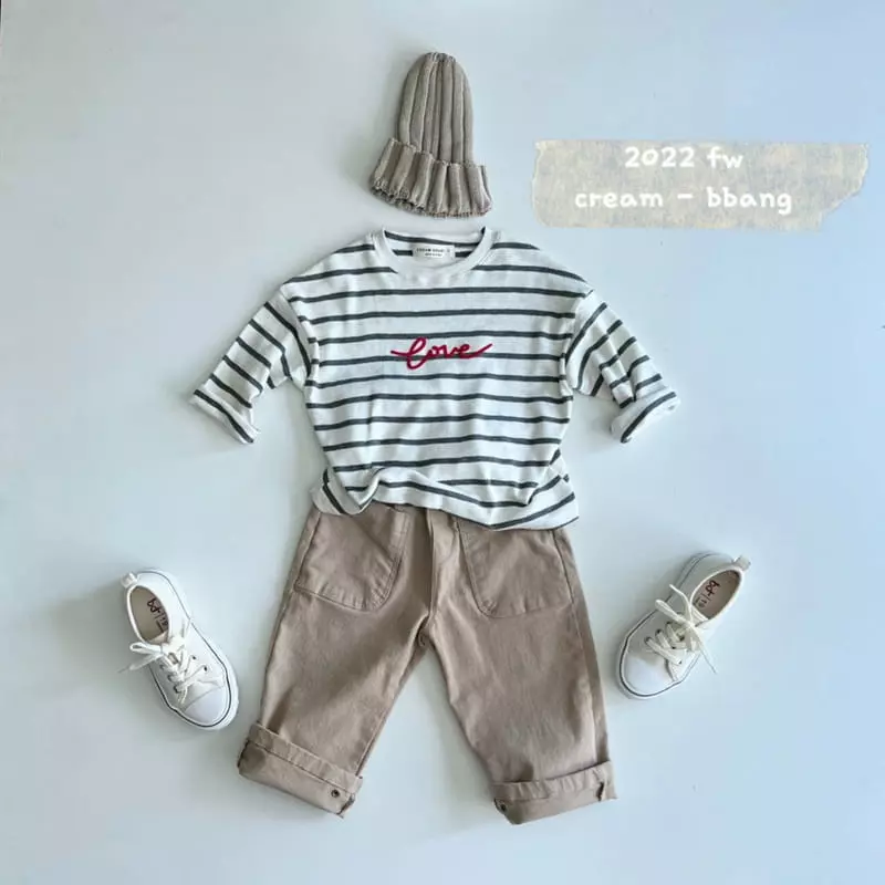 Cream Bbang - Korean Children Fashion - #prettylittlegirls - Celen Stripes Tee - 3