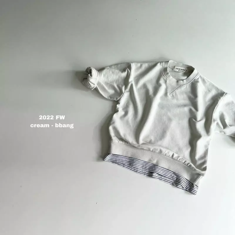 Cream Bbang - Korean Children Fashion - #prettylittlegirls - Simple Layered Sweatshirt - 2