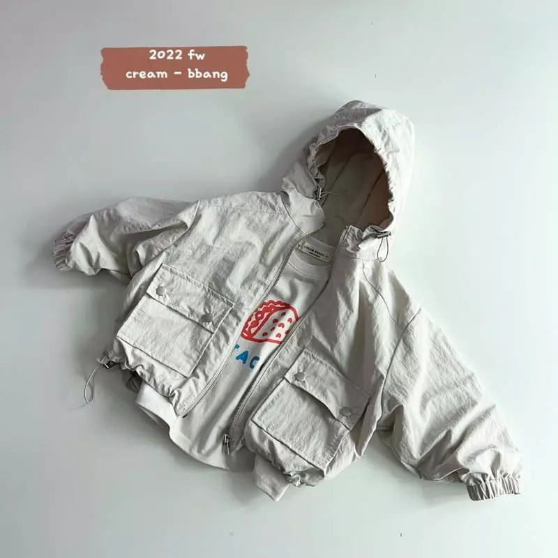 Cream Bbang - Korean Children Fashion - #stylishchildhood - Taco Sleeve Color Tee - 9