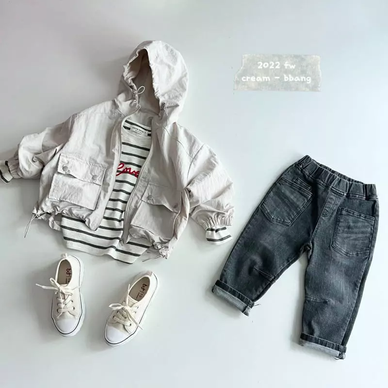 Cream Bbang - Korean Children Fashion - #todddlerfashion - Classic Wide Hoody Jumper - 6