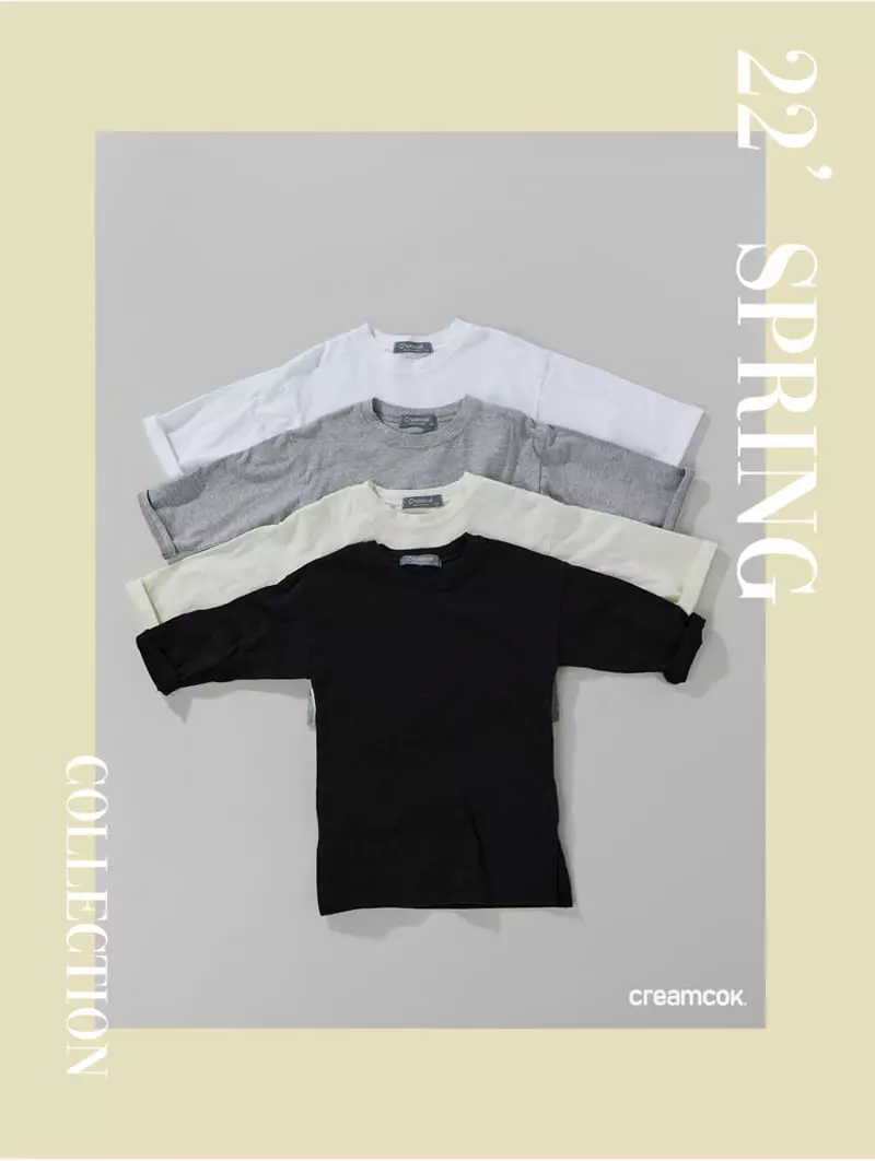 Creamcok - Korean Children Fashion - #kidsshorts - Layered Slit Tee - 2