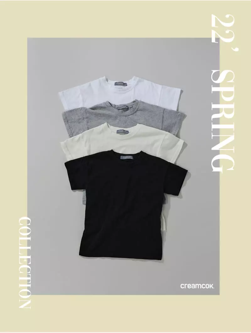 Creamcok - Korean Children Fashion - #magicofchildhood - Layered Slit Tee