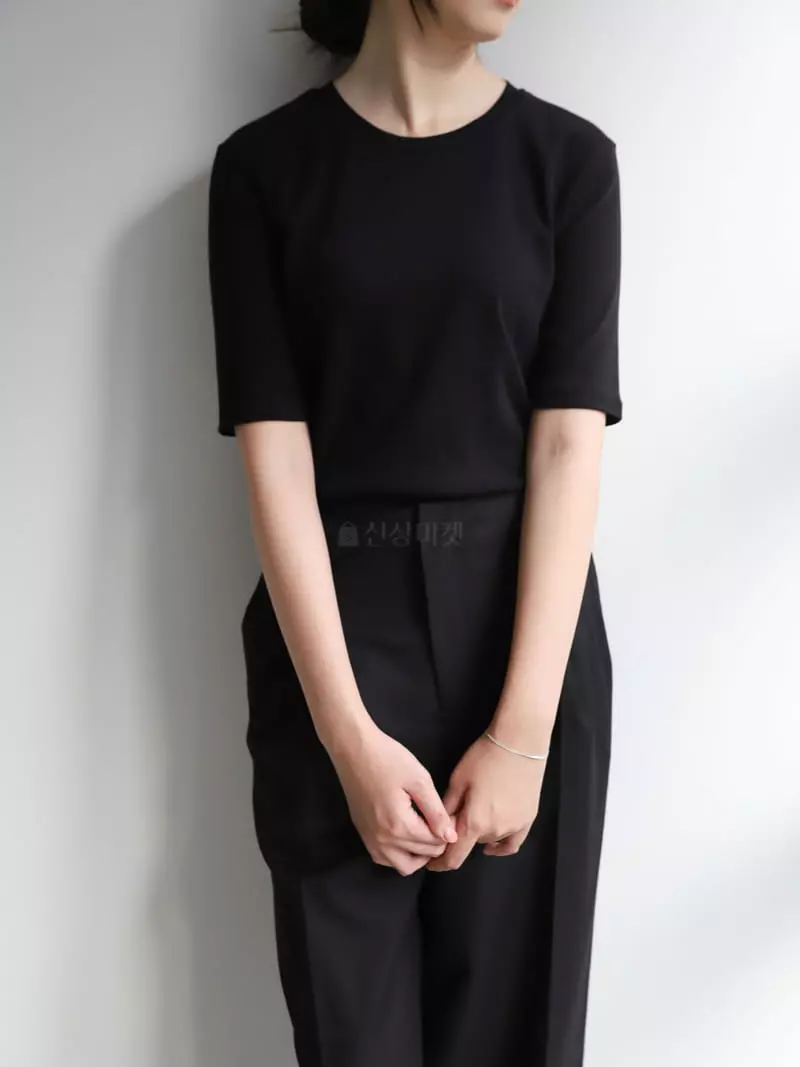 Cullum - Korean Women Fashion - #momslook - Bis Rib Tee - 9