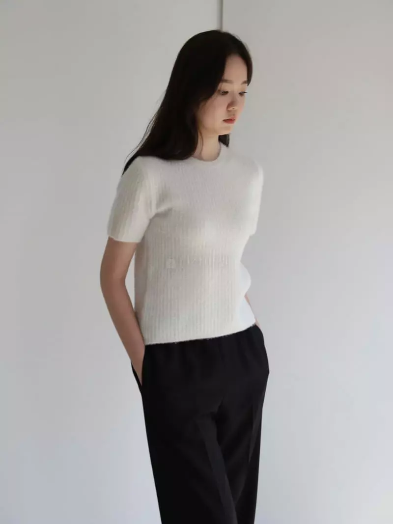 Cullum - Korean Women Fashion - #romanticstyle - Joy Knit Tee - 6