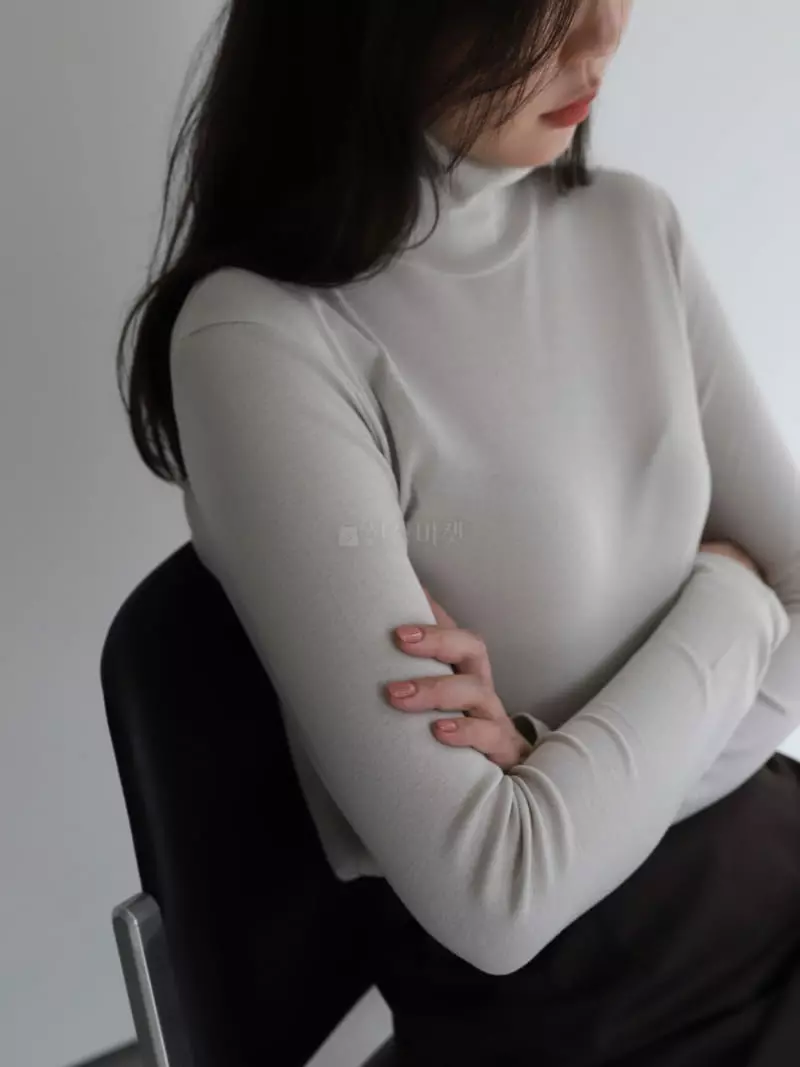 Cullum - Korean Women Fashion - #restrostyle - Iris Turtleneck Tee - 4