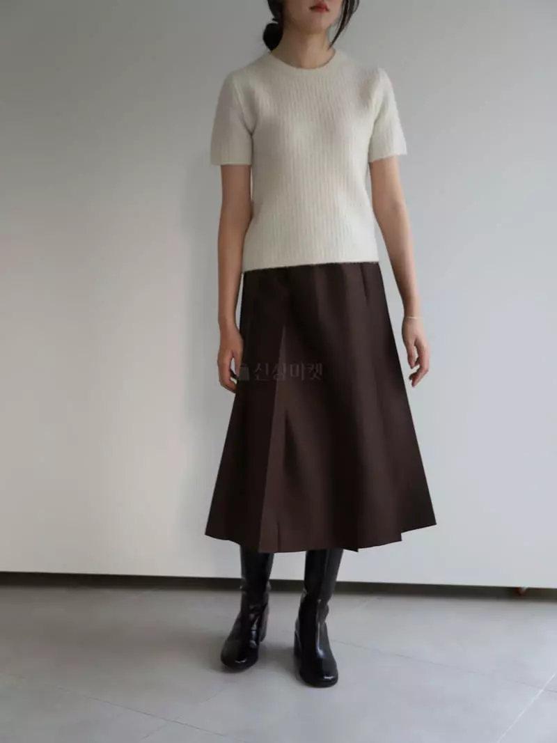 Cullum - Korean Women Fashion - #shopsmall - Shine Pleats Skirt - 4