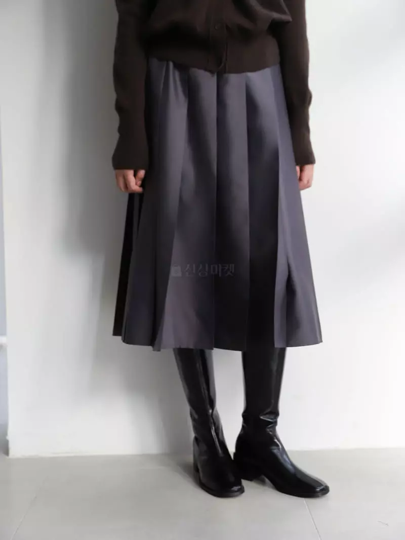 Cullum - Korean Women Fashion - #thelittlethings - Shine Pleats Skirt - 5
