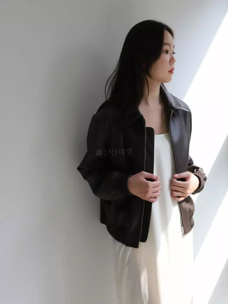 Cullum - Korean Women Fashion - #womensfashion - Port Vigan Leather Jumper - 2