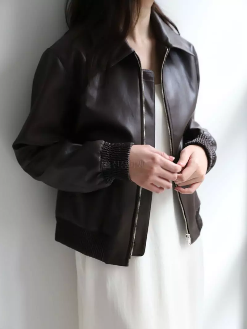 Cullum - Korean Women Fashion - #womensfashion - Port Vigan Leather Jumper - 6