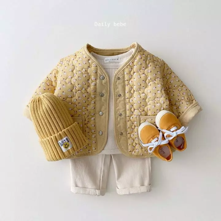 Daily Bebe - Korean Children Fashion - #Kfashion4kids - Flower Reversible Jumper - 5