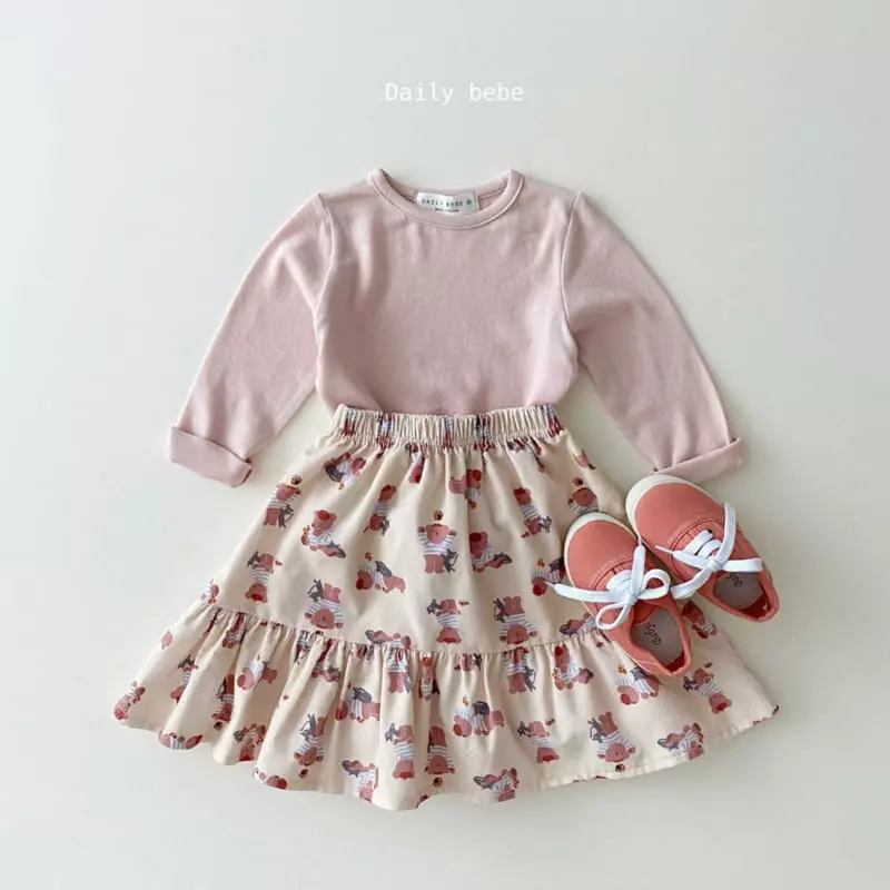 Daily Bebe - Korean Children Fashion - #kidzfashiontrend - Same Tee - 4