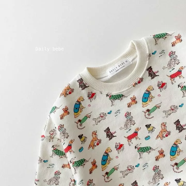 Daily Bebe - Korean Children Fashion - #childrensboutique - Rabbit Puppy Sweatshirt - 7