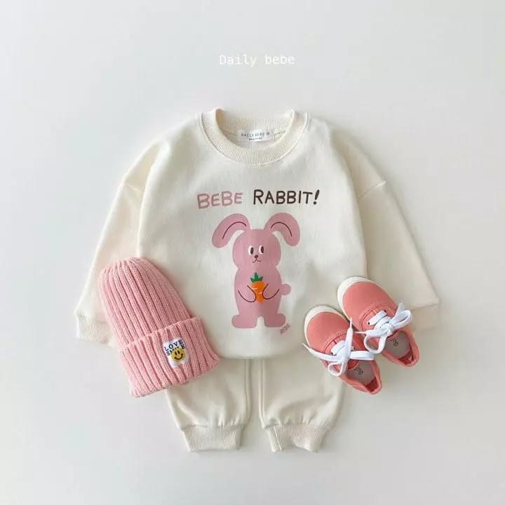 Daily Bebe - Korean Children Fashion - #childrensboutique - Love Top Bottom Set - 5
