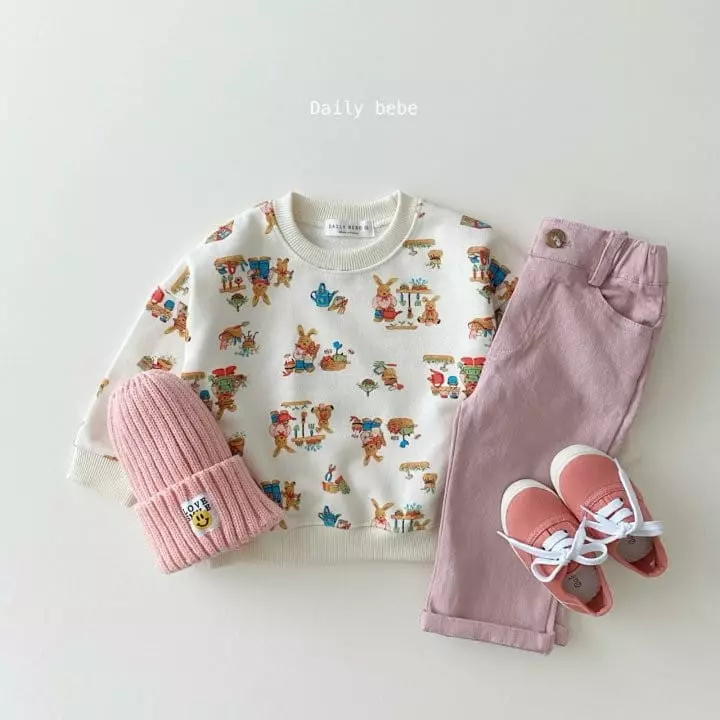 Daily Bebe - Korean Children Fashion - #designkidswear - Rabbit Puppy Sweatshirt - 8