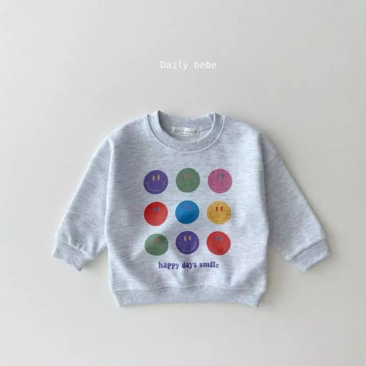 Daily Bebe - Korean Children Fashion - #discoveringself - 9 Smile Sweatshirt - 5