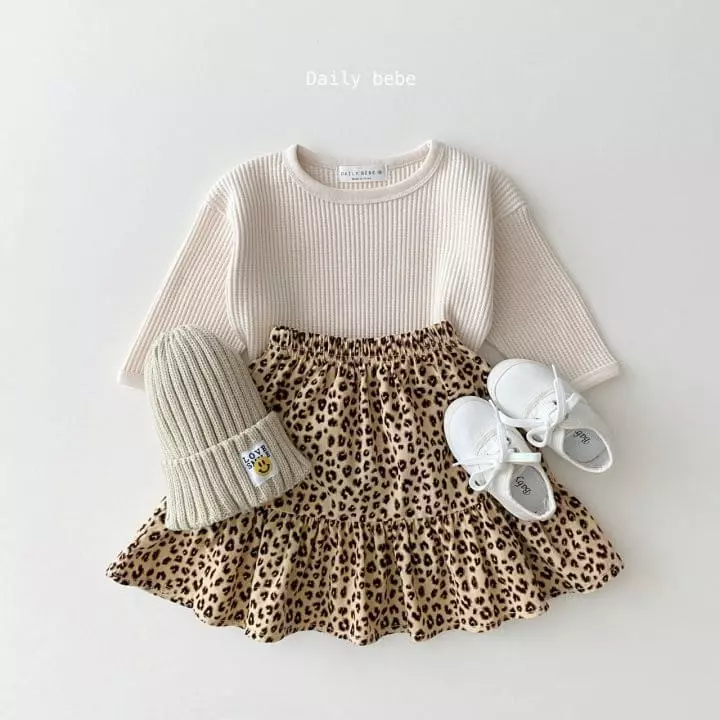 Daily Bebe - Korean Children Fashion - #designkidswear - Fall Waffle Tee - 4