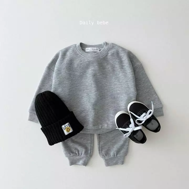 Daily Bebe - Korean Children Fashion - #discoveringself - Boodle Jogger Top Bottom Set