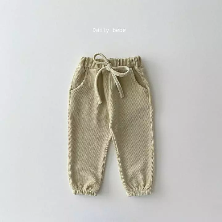 Daily Bebe - Korean Children Fashion - #discoveringself - Small Rib Pants - 3