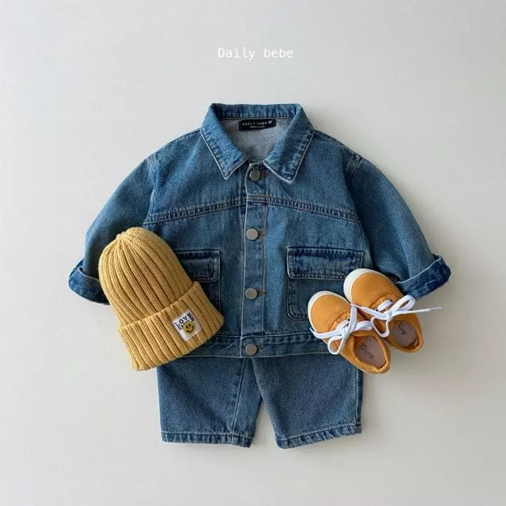 Daily Bebe - Korean Children Fashion - #discoveringself - Denim Jacket