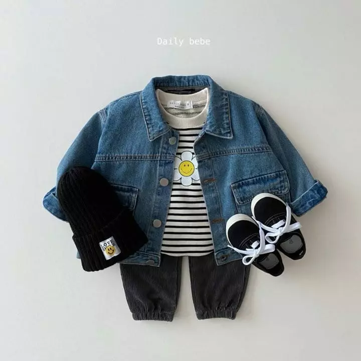 Daily Bebe - Korean Children Fashion - #fashionkids - Denim Jacket - 2