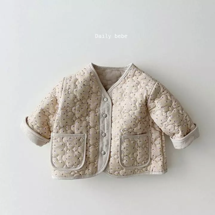 Daily Bebe - Korean Children Fashion - #kidsshorts - Flower Reversible Jumper - 2