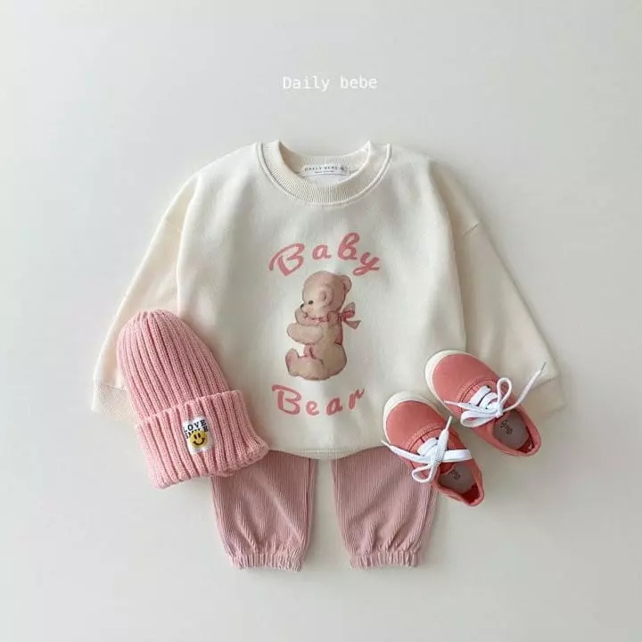 Daily Bebe - Korean Children Fashion - #kidsshorts - Small Rib Pants - 5