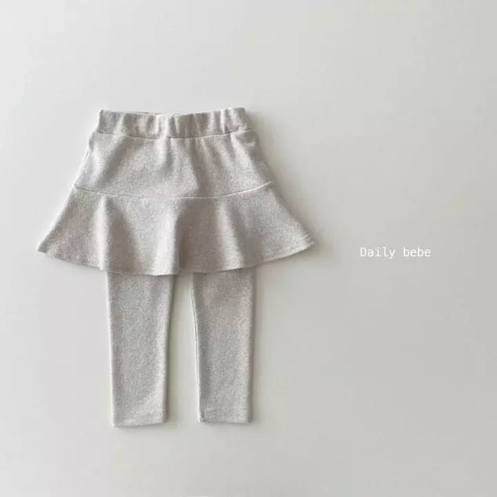 Daily Bebe - Korean Children Fashion - #kidsshorts - Skirt Leggings - 2
