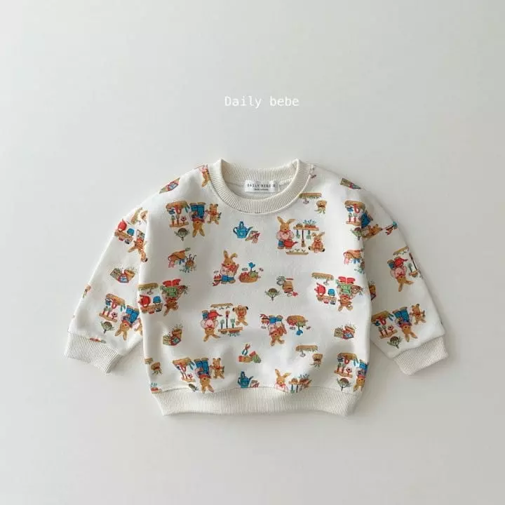 Daily Bebe - Korean Children Fashion - #kidsstore - Rabbit Puppy Sweatshirt - 12