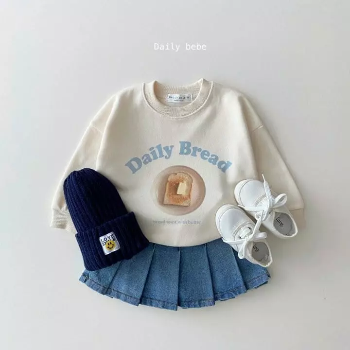 Daily Bebe - Korean Children Fashion - #kidsstore - Bread And Cocoa Sweatshirt
