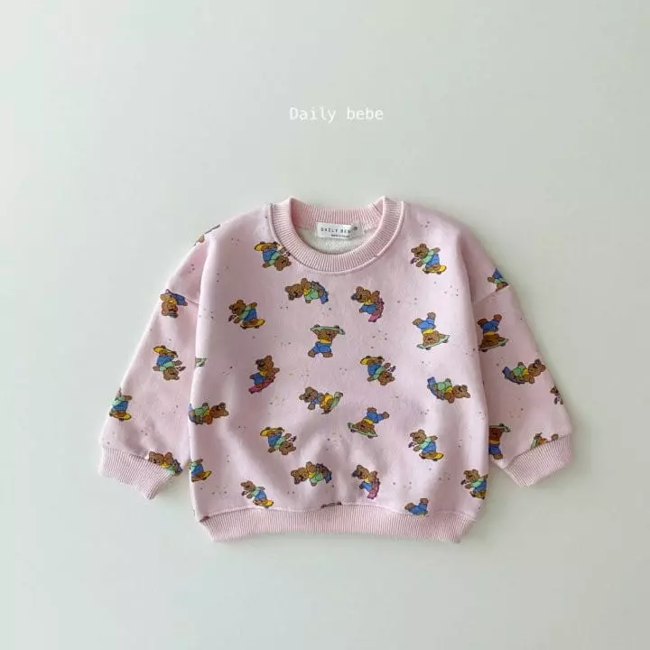 Daily Bebe - Korean Children Fashion - #kidzfashiontrend - Board Bear Sweatshirt - 7
