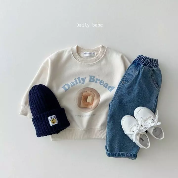 Daily Bebe - Korean Children Fashion - #kidzfashiontrend - Bread And Cocoa Sweatshirt - 2