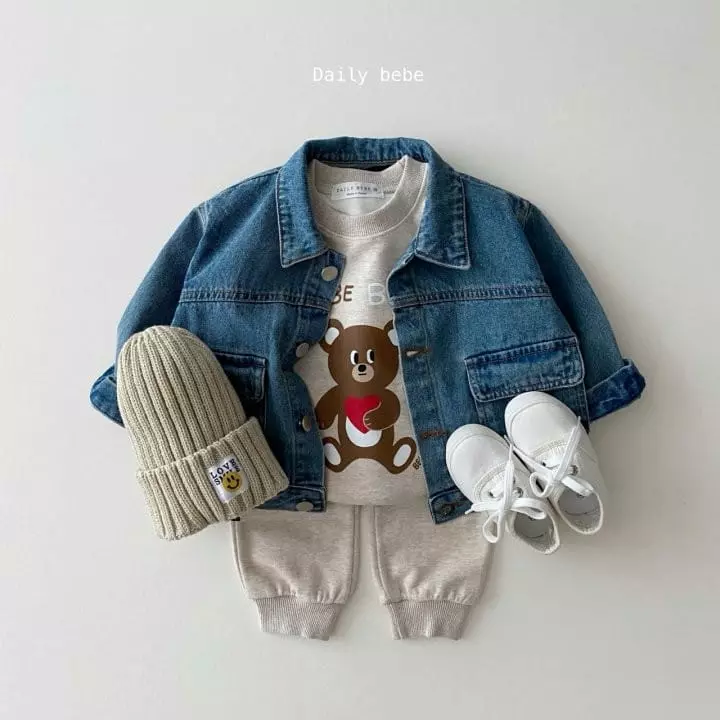 Daily Bebe - Korean Children Fashion - #kidzfashiontrend - Denim Jacket - 5