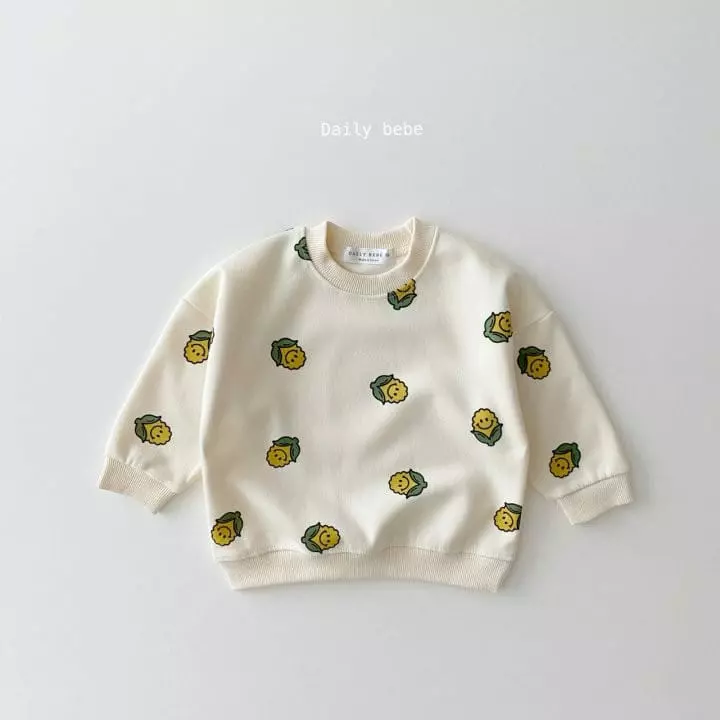 Daily Bebe - Korean Children Fashion - #kidzfashiontrend - Acorn and Corn Sweatshirt