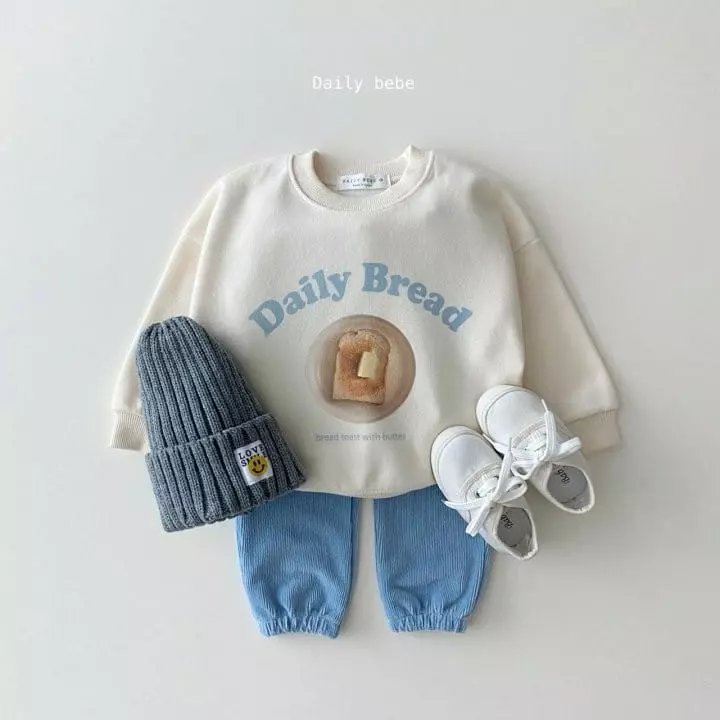 Daily Bebe - Korean Children Fashion - #Kfashion4kids - Bread And Cocoa Sweatshirt - 4