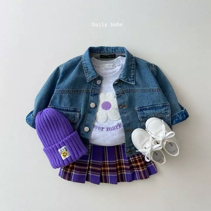 Daily Bebe - Korean Children Fashion - #littlefashionista - Denim Jacket - 7