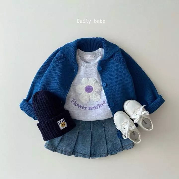 Daily Bebe - Korean Children Fashion - #littlefashionista - Collar Knit Cardigan - 5