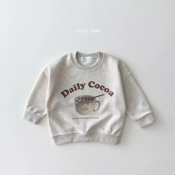 Daily Bebe - Korean Children Fashion - #magicofchildhood - Bread And Cocoa Sweatshirt - 5