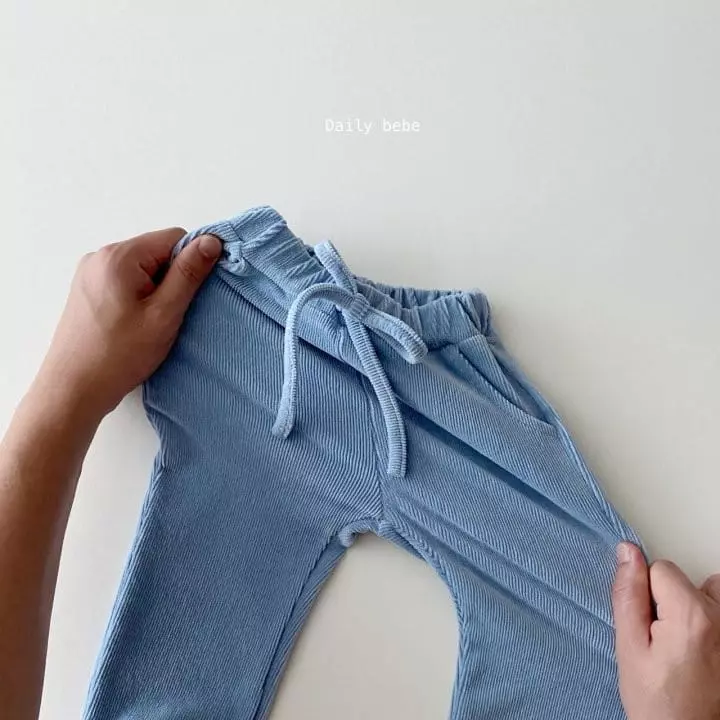 Daily Bebe - Korean Children Fashion - #magicofchildhood - Small Rib Pants - 10