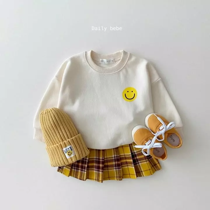 Daily Bebe - Korean Children Fashion - #minifashionista - Check Wrinkle Skirt - 2