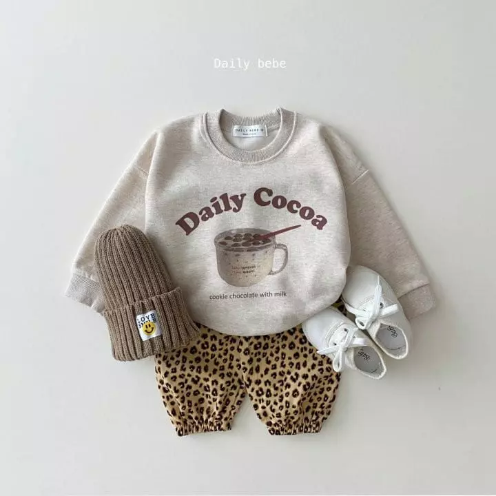Daily Bebe - Korean Children Fashion - #minifashionista - Bread And Cocoa Sweatshirt - 6