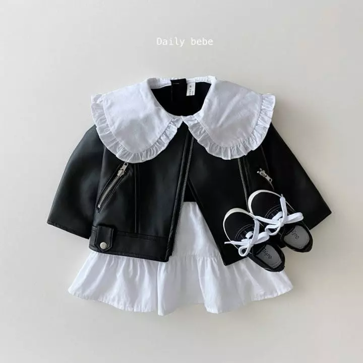 Daily Bebe - Korean Children Fashion - #prettylittlegirls - Sweatshirt Color One-piece - 2